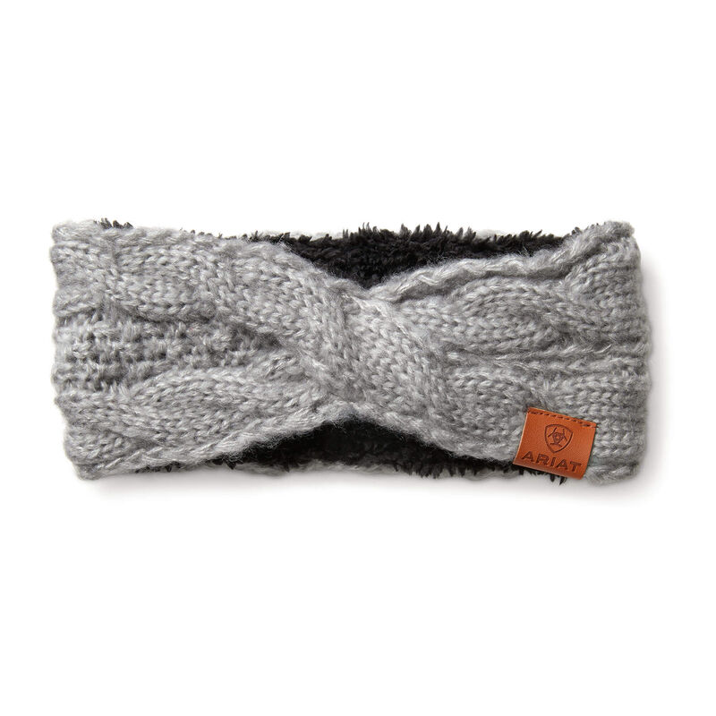 Accessori Donna Ariat Cable Headband Grigie | CYIFR5W