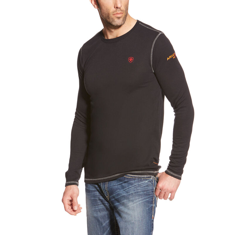 Baselayer Uomo Ariat FR Polartec Baselayer Nere | BP8A45O