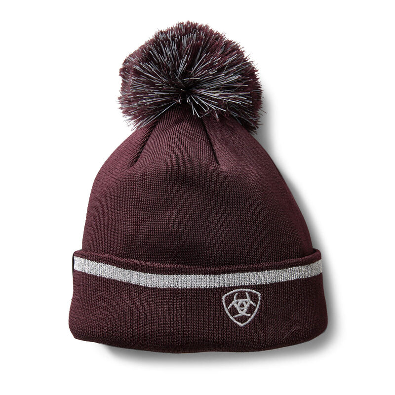 Berretti Donna Ariat TEK Reflective Beanie Bordeaux | HJENYR0