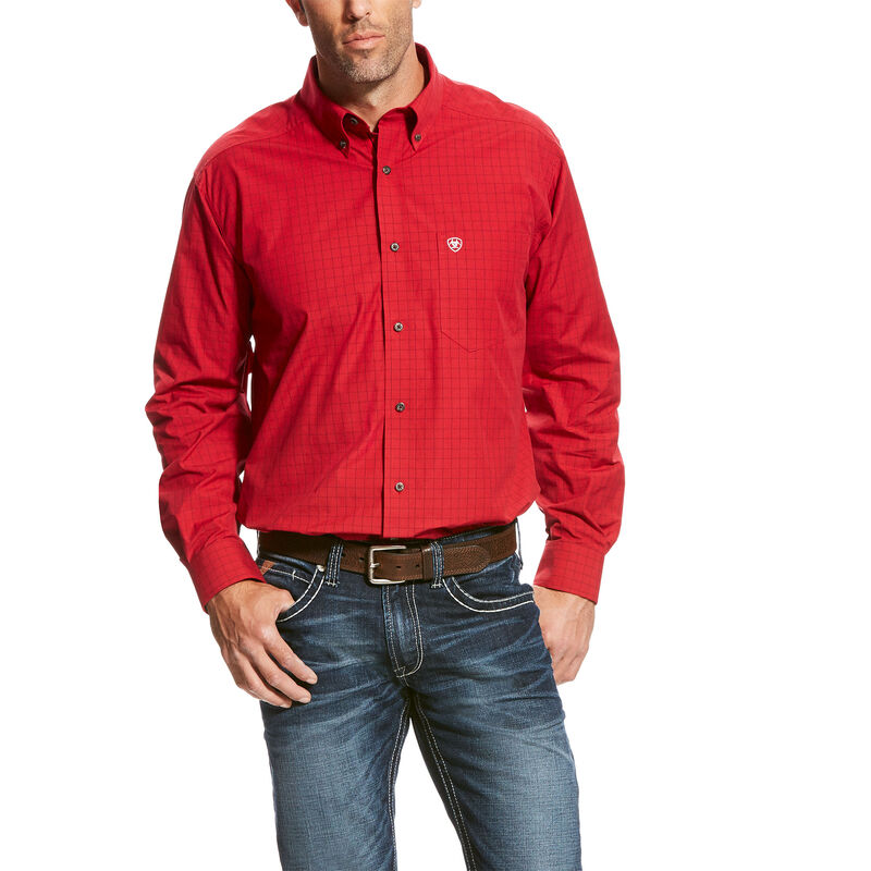 Camicie Uomo Ariat Tailgate Rosse | 6G46FT8