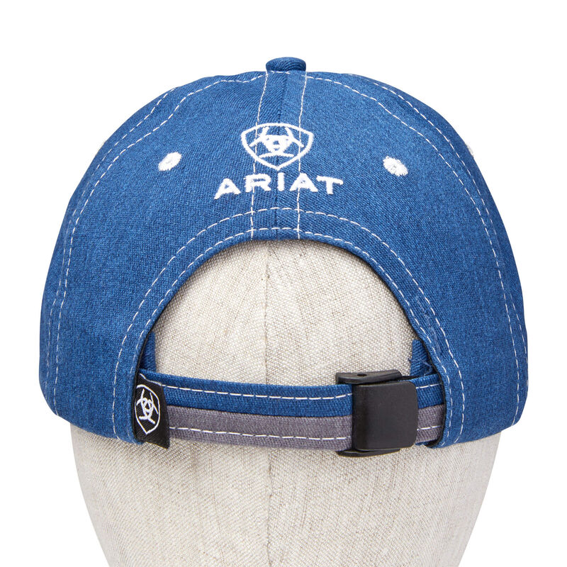 Cappellini Uomo Ariat Team II Caps Blu Bianche | 5D59N6M