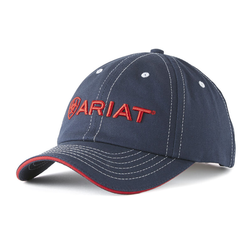 Cappellini Uomo Ariat Team II Caps Blu Marino Rosse | MW9P9FK