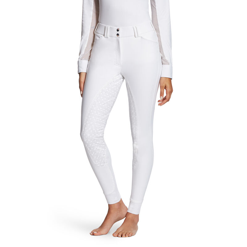 Collant Donna Ariat Tri Factor Grip Full Seat Breech Bianche | U12DZOY