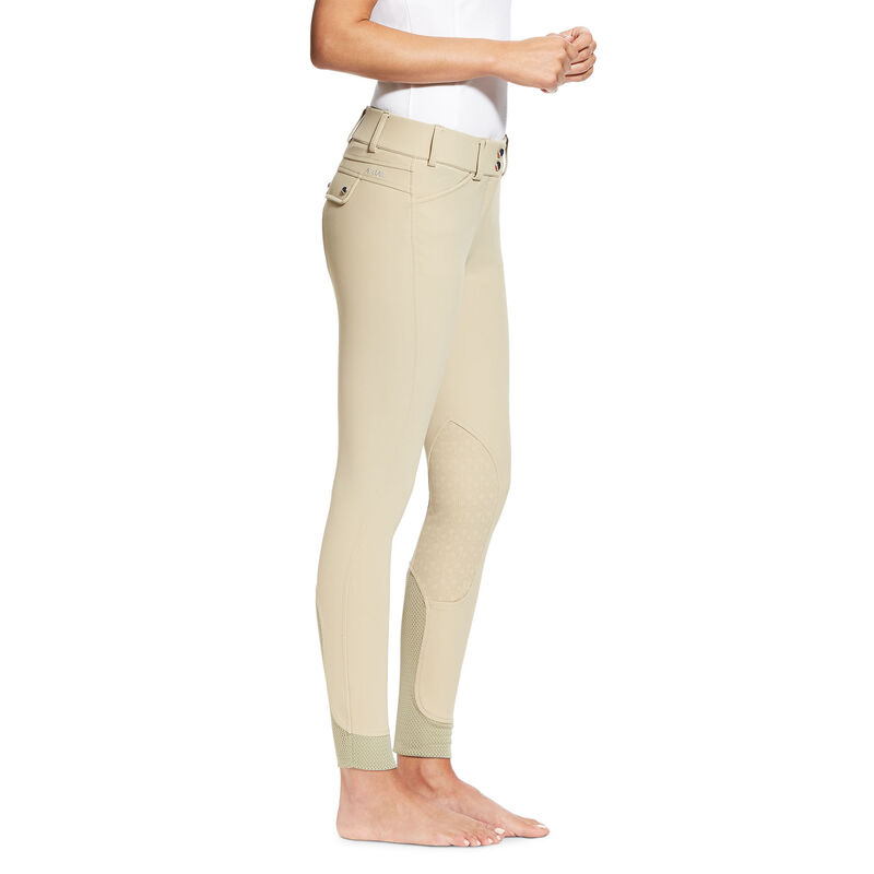 Collant Donna Ariat Tri Factor Grip Knee Patch Breech Marroni | XVDP1X8