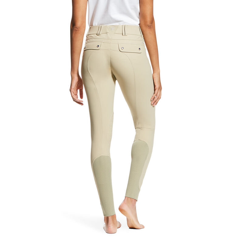 Collant Donna Ariat Tri Factor Grip Knee Patch Breech Marroni | XVDP1X8