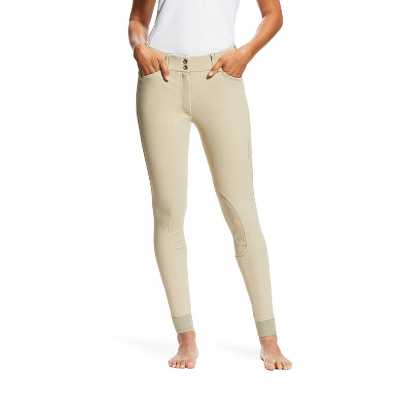 Collant Donna Ariat Tri Factor Grip Knee Patch Breech Marroni | XVDP1X8