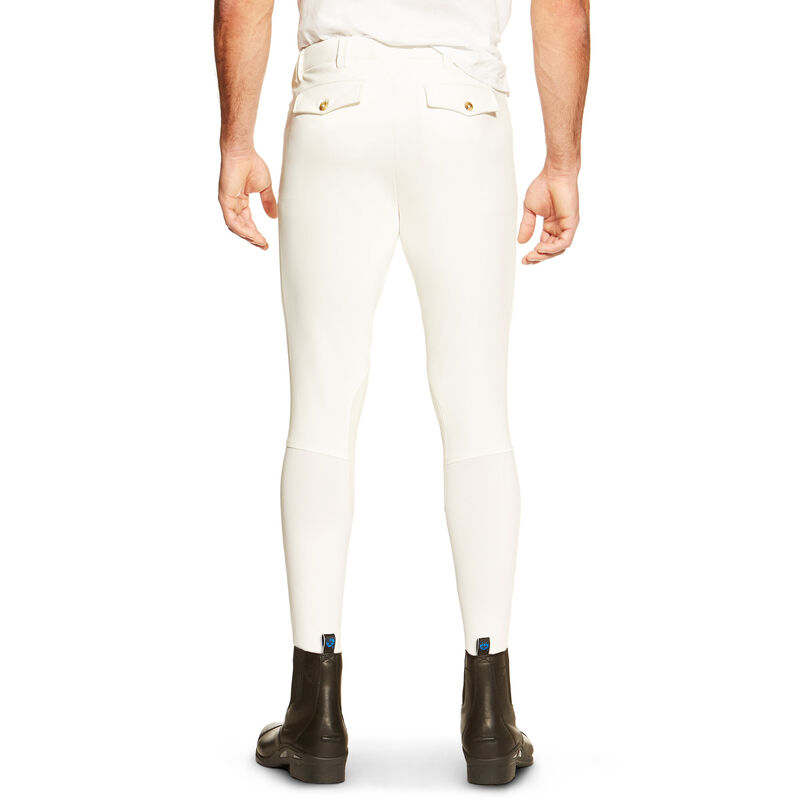 Collant Uomo Ariat Olympia Knee Patch Breech Bianche | QJ8RE8C