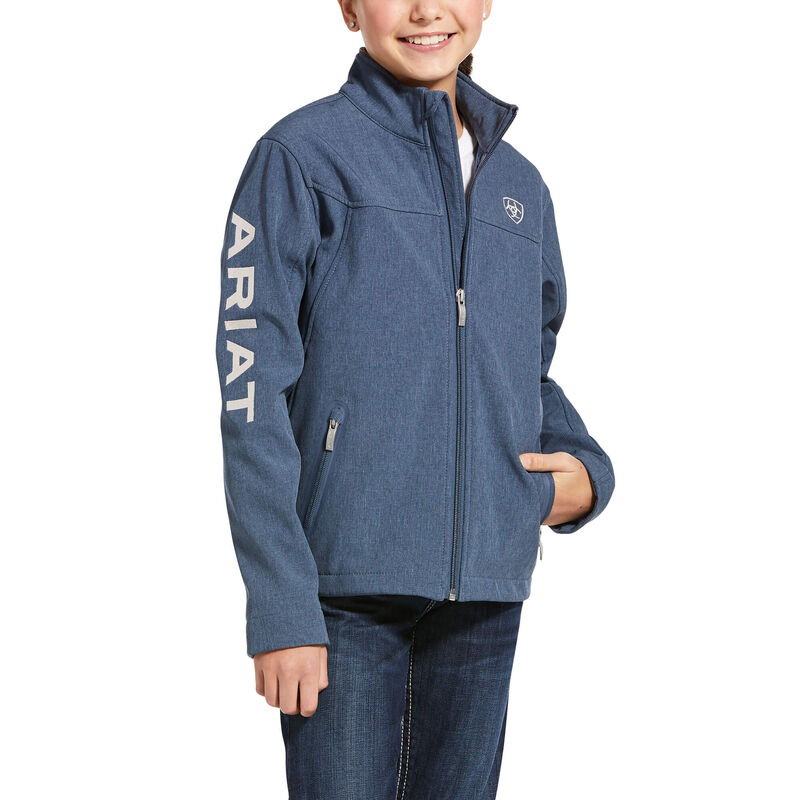 Giacca Bambino Ariat New Team Softshell Jackets Blu Scuro | RC9A331