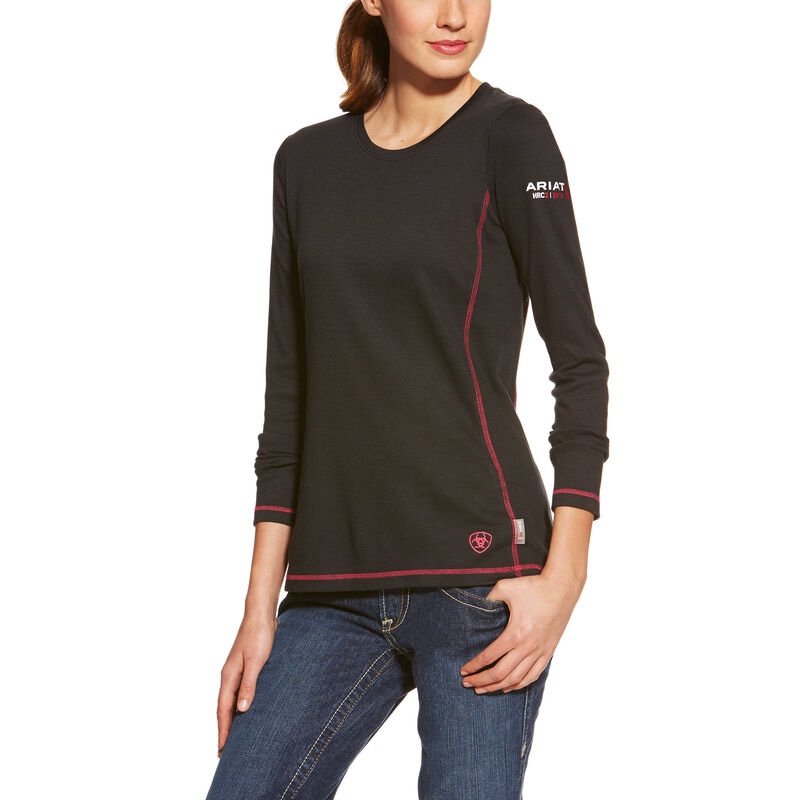 Giacca Donna Ariat FR Polartec PowerDry Top Nere | GMHRWMF