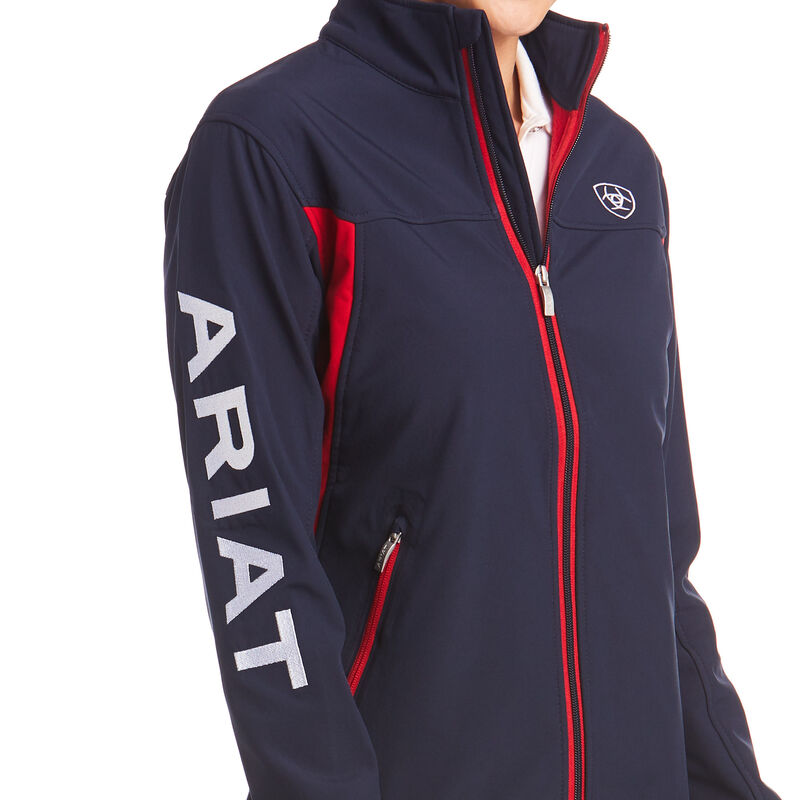 Giacca Donna Ariat New Team Softshell Jackets Blu Marino | 5NZ4S3I