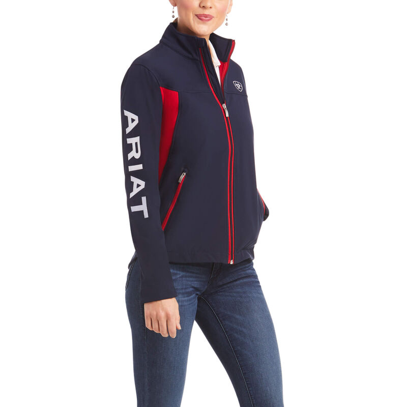 Giacca Donna Ariat New Team Softshell Jackets Blu Marino | 5NZ4S3I