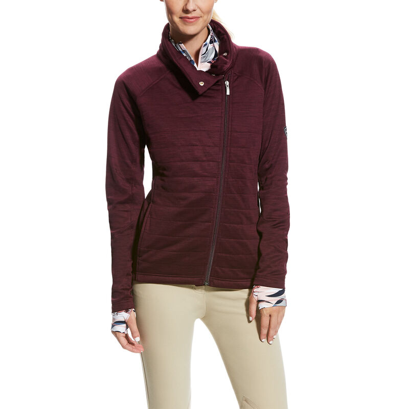 Giacca Donna Ariat Vanquish Full Zip Bordeaux | KWBRSQC