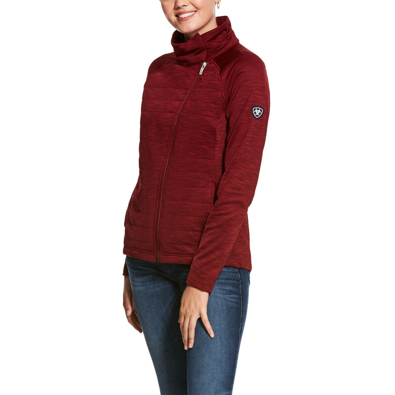 Giacca Donna Ariat Vanquish Full Zip Rosse | 47YK7XT