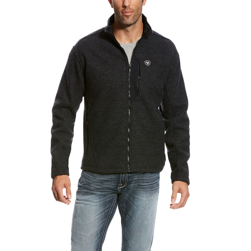 Giacca Uomo Ariat Bowdrie Bonded Full Zip Nere | KSJ770W