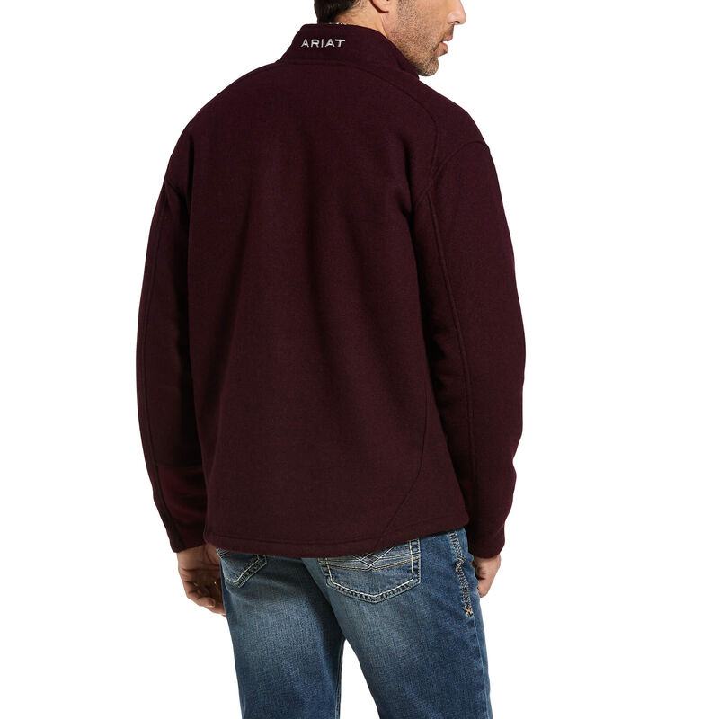 Giacca Uomo Ariat Bowdrie Bonded Full Zip Bordeaux Scuro | YOFKY1D