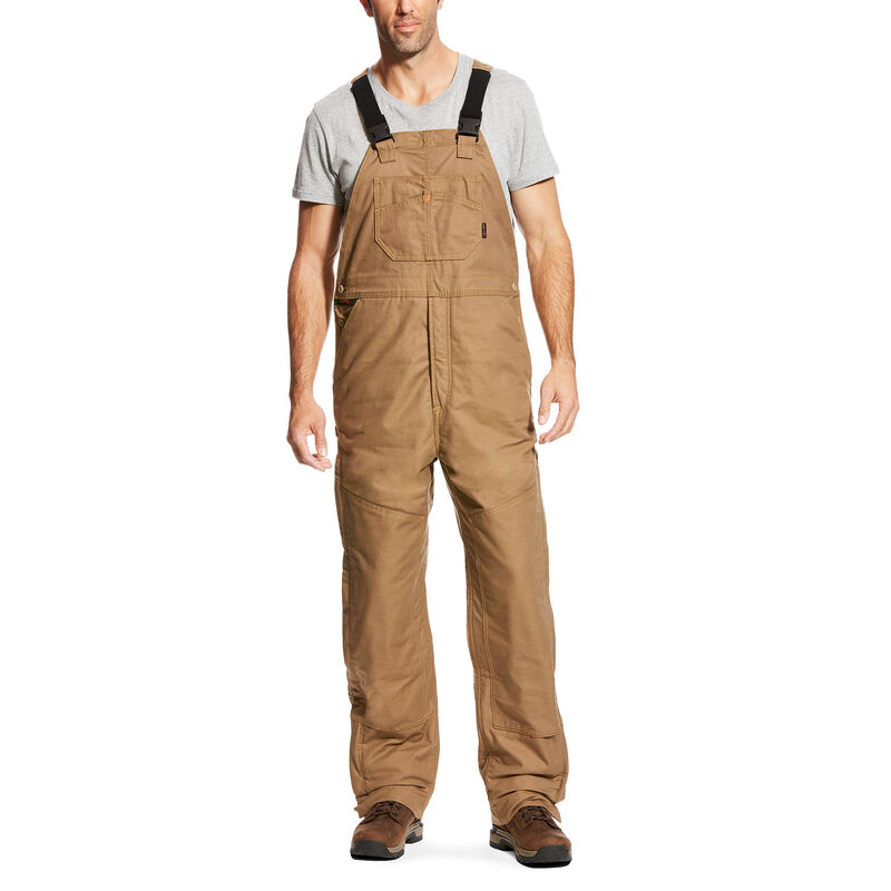 Giacca Uomo Ariat FR Insulated Overall 2.0 Bib Khaki | VBQN4PT