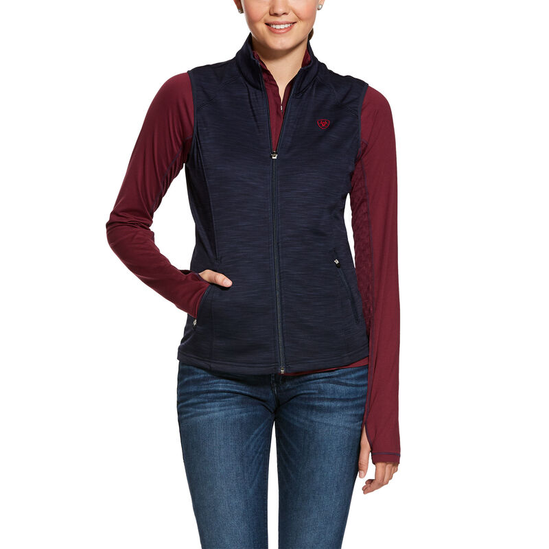 Gilet Donna Ariat Conquest Full Zip Vest Blu Marino | 1EVHHLG