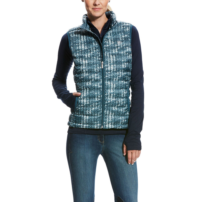 Gilet Donna Ariat Ideal Down Vest Verdi Bianche | N5G8Z5Y