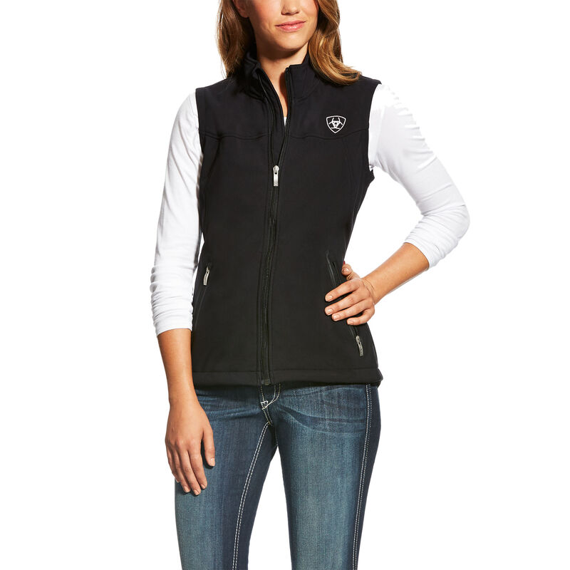 Gilet Donna Ariat New Team Softshell Vest Nere | P0LBY02