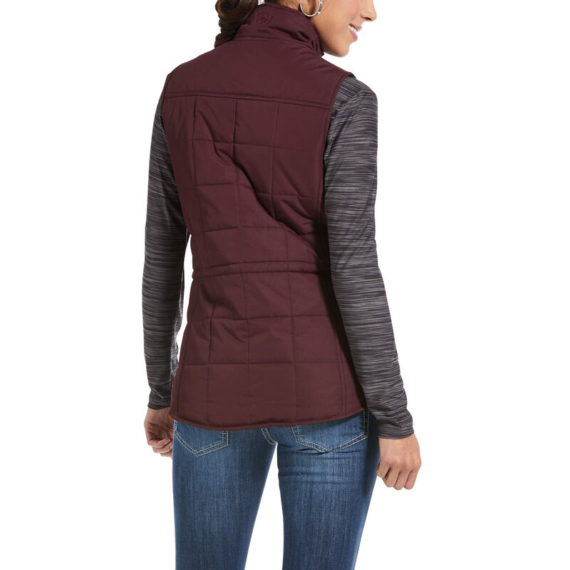 Gilet Donna Ariat REAL Crius Vest Bordeaux | Y294W00