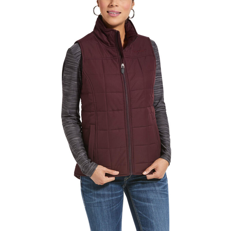 Gilet Donna Ariat REAL Crius Vest Bordeaux | Y294W00