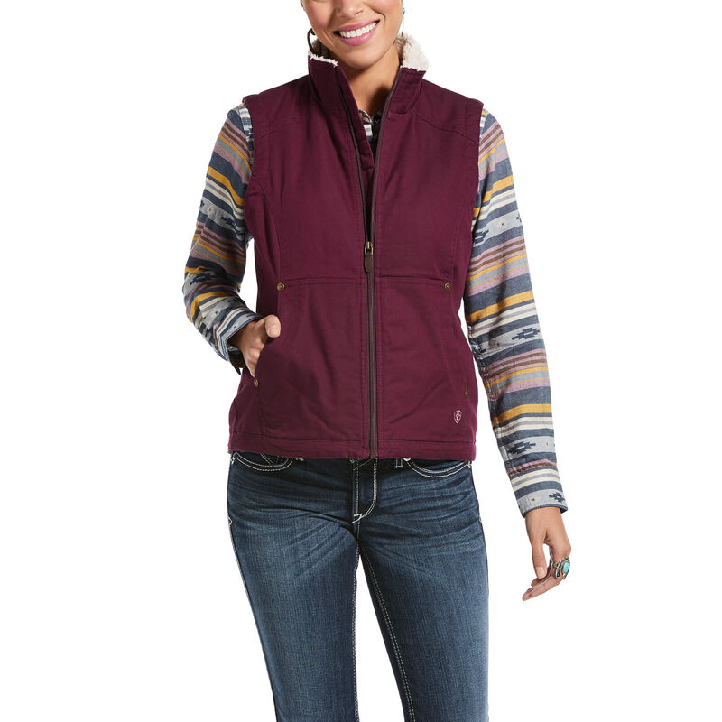 Gilet Donna Ariat R.E.A.L. Outlaw Vest Bordeaux | NGZ4D8E