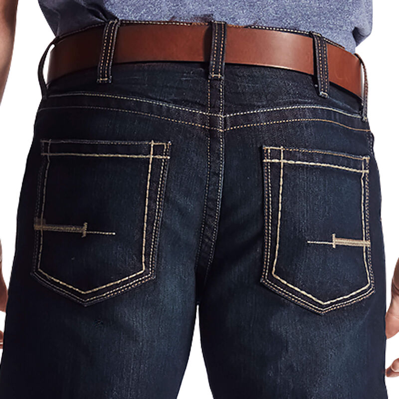 Jeans Uomo Ariat TEKLow Rise, Bootscut Lavoro Pants - Rebar Denim Blu Scuro | KFPKPON