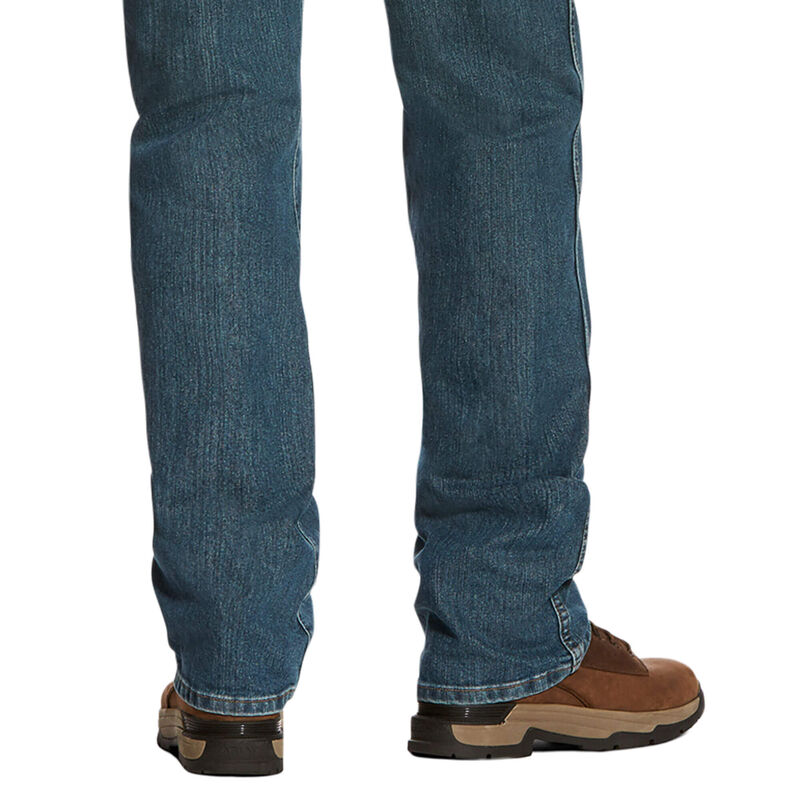 Jeans Uomo Ariat TEKLow Rise, Bootscut Lavoro Pants - Rebar Denim Blu | R155430