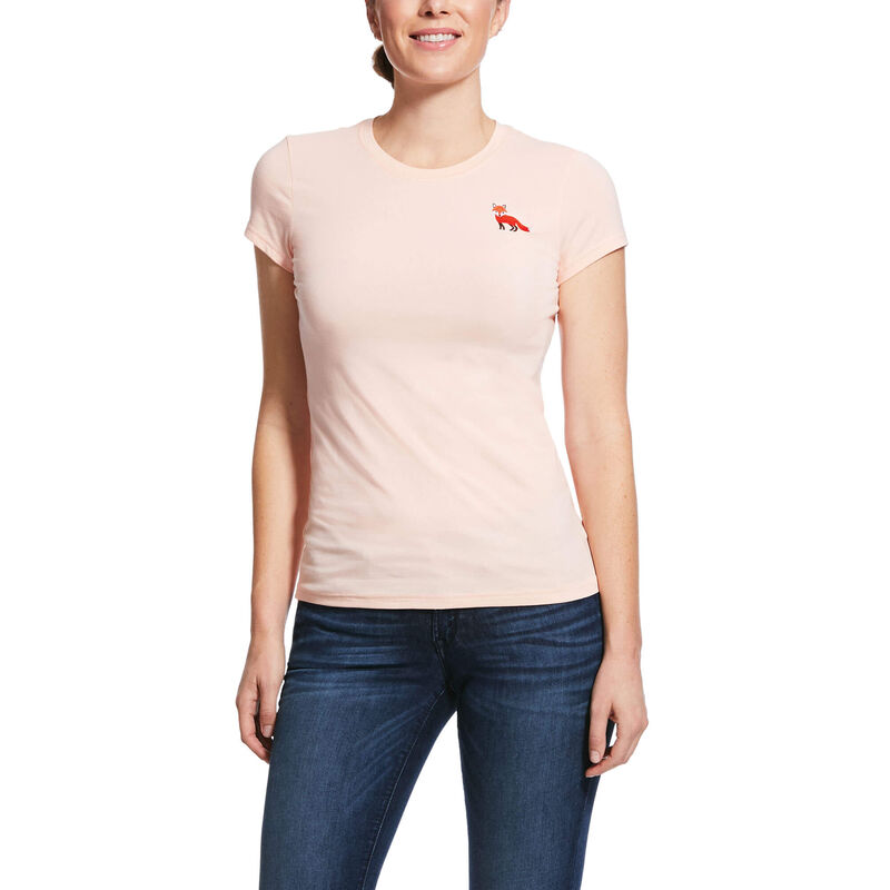 Magliette Donna Ariat Embroidered Rosa Chiaro | TY0RRDZ