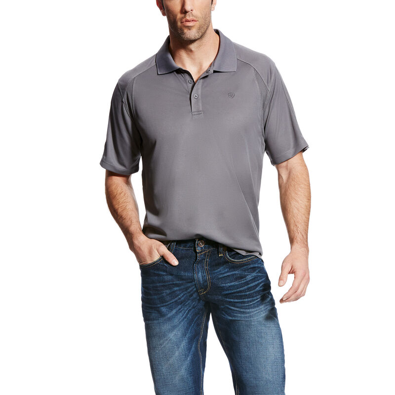 Magliette Polo Uomo Ariat AC Grigie | HJ54NSX