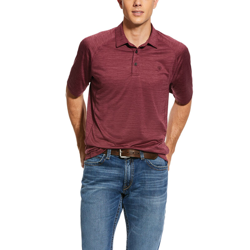 Magliette Polo Uomo Ariat Charger Bordeaux | DKO272R