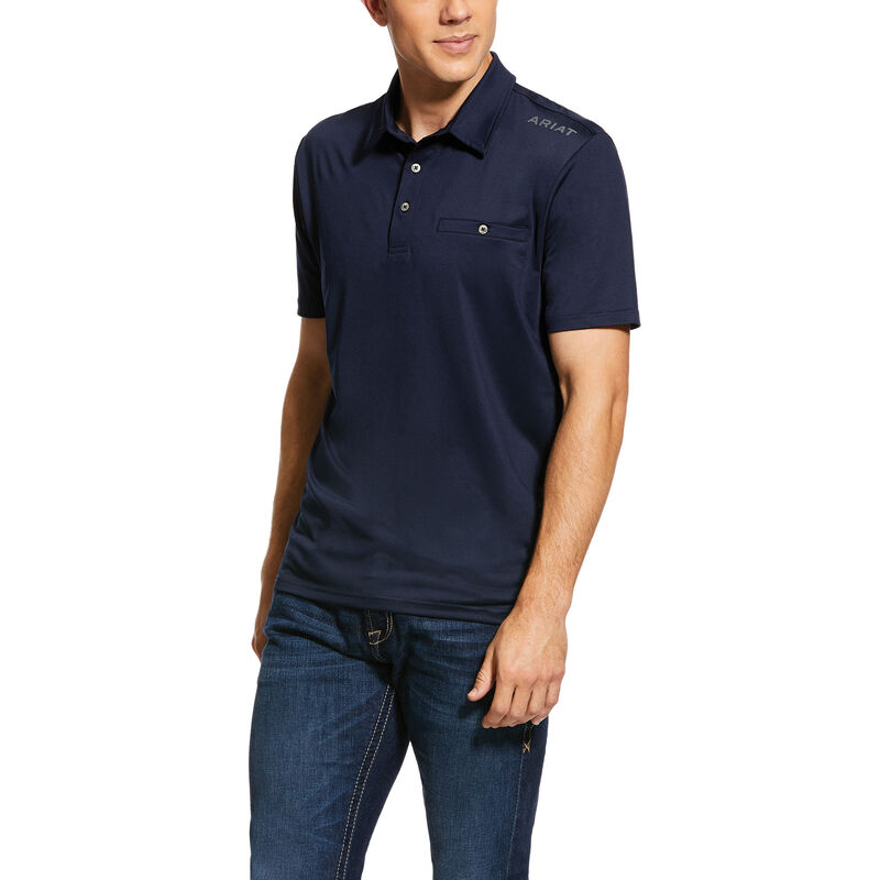 Magliette Polo Uomo Ariat Norco Blu Marino | 9HVER18