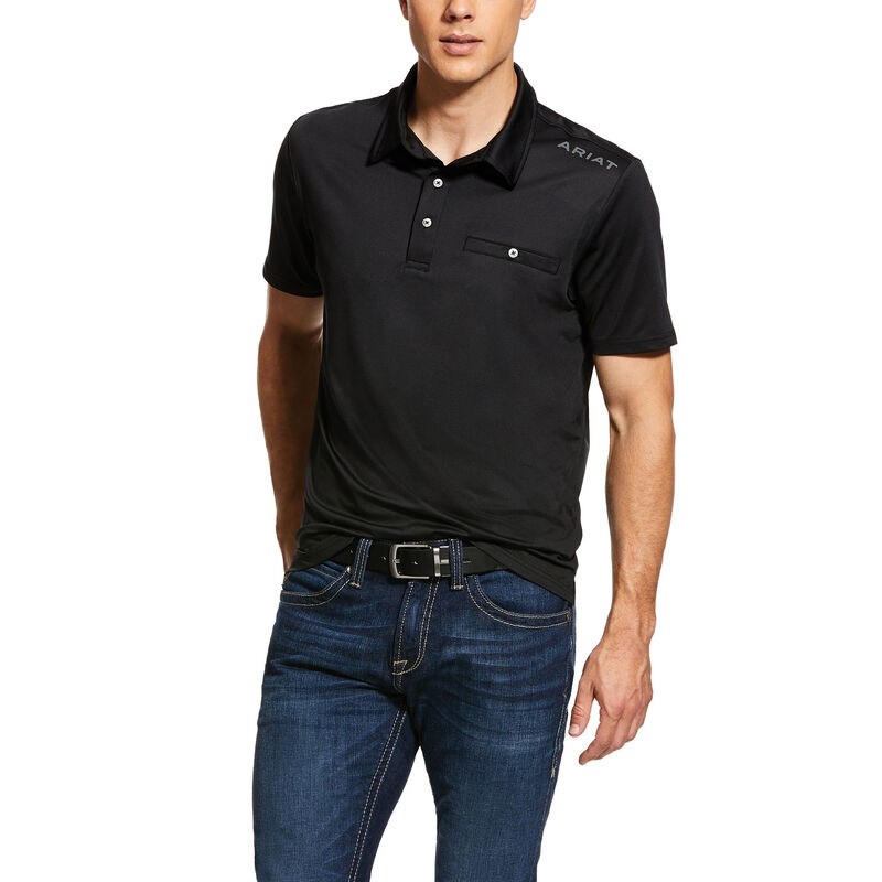 Magliette Polo Uomo Ariat Norco Nere | KN93CWP