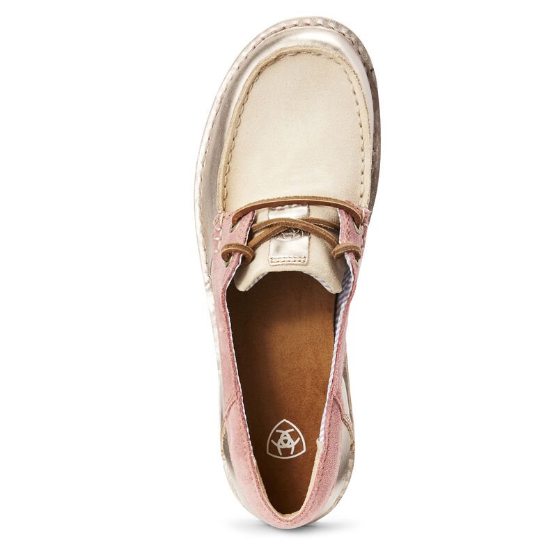 Mocassini Donna Ariat Cruiser Castaway Rosa Oro Rosa | V4EEO91