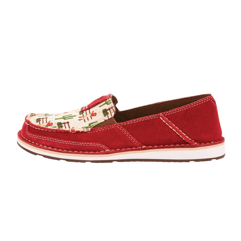 Mocassini Donna Ariat Cruiser Rosse Bianche | KMYIEKQ