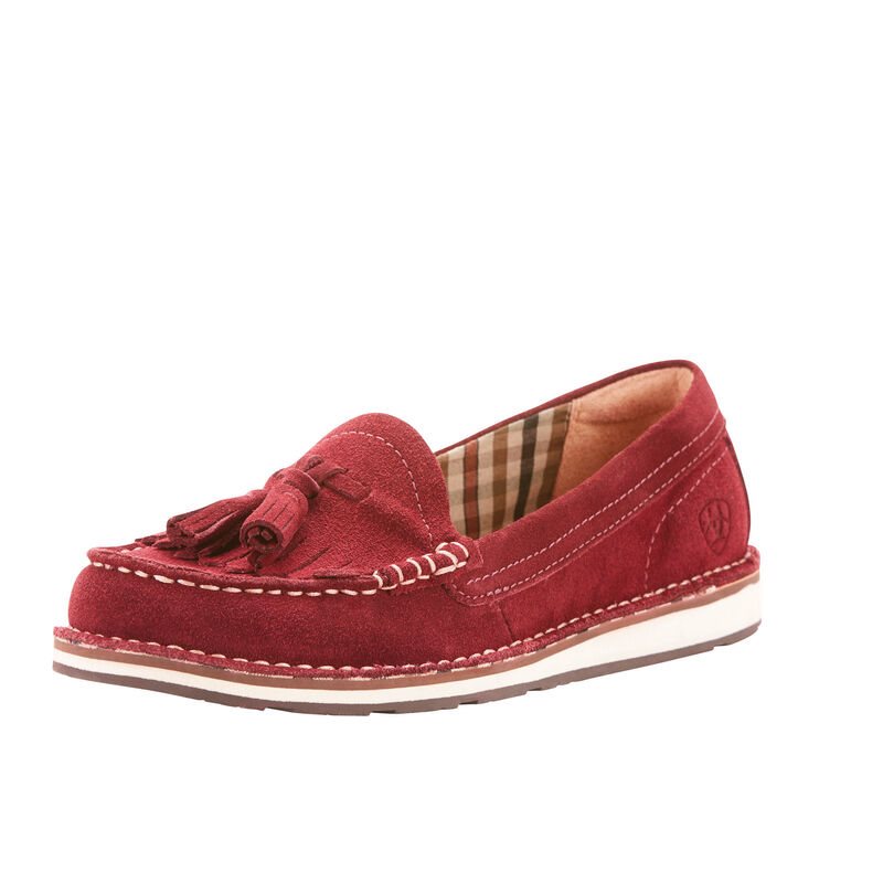 Mocassini Donna Ariat Tassel Cruiser Bordeaux | FXTJ8BK