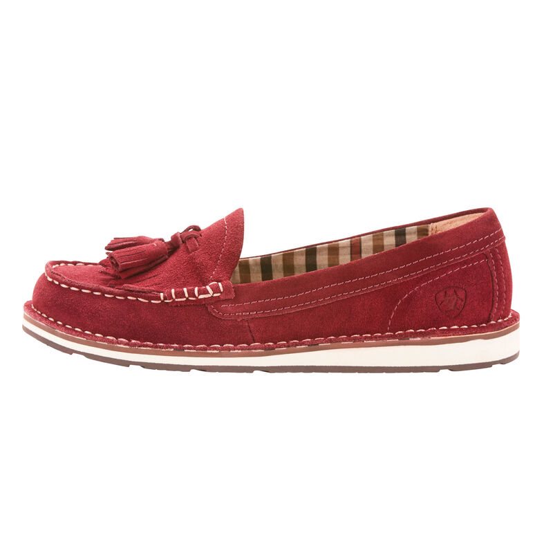 Mocassini Donna Ariat Tassel Cruiser Bordeaux | FXTJ8BK