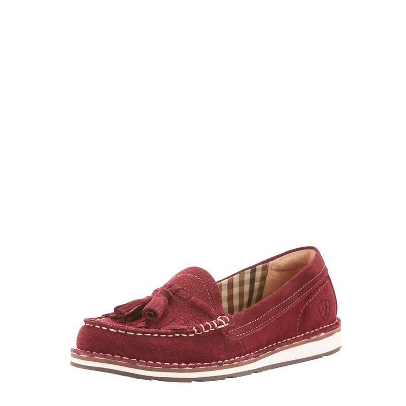 Mocassini Donna Ariat Tassel Cruiser Bordeaux | FXTJ8BK