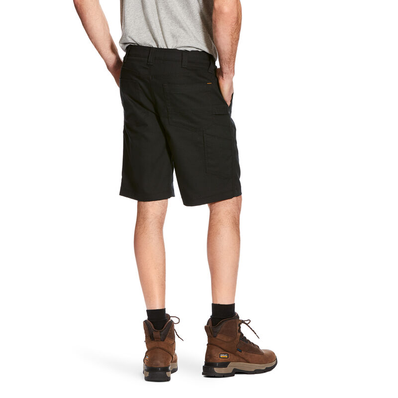 Pantaloncini Uomo Ariat Rebar DuraStretch Utility Corta Nere | FAWDN93