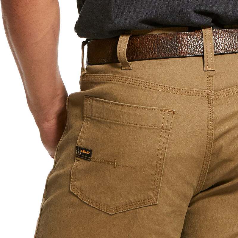 Pantaloncini Uomo Ariat Rebar DuraStretch Made Tough Corta Khaki | O0J1X9F