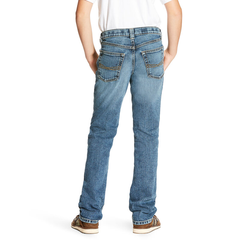 Pantaloni Bambino Ariat B5 Slim Stretch Legacy Stackable Straight Leg Jean Blu Chiaro | 1M25ZF5