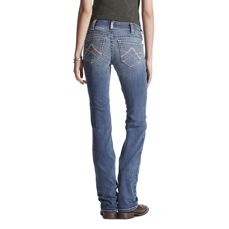 Pantaloni Donna Ariat R.E.A.L. Straight Leg Jean Blu | TU76S68