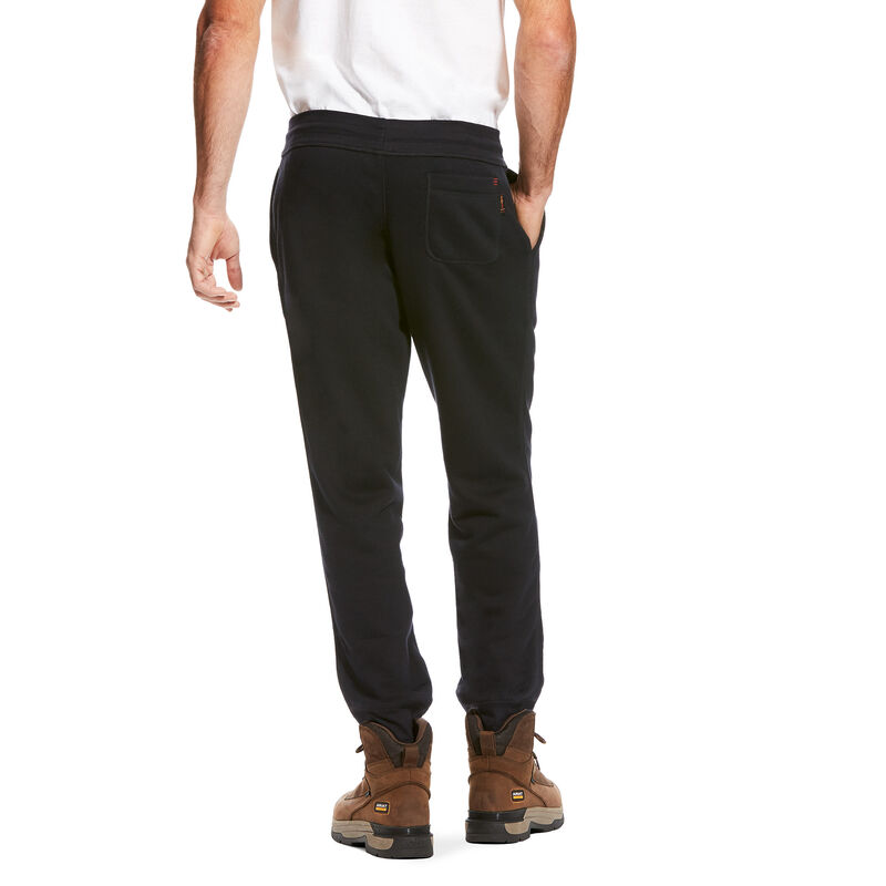 Pantaloni Uomo Ariat FR Lavoro Sweatpants Nere | 5SH9HC1