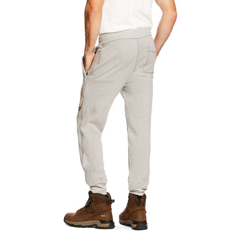 Pantaloni Uomo Ariat FR Lavoro Sweatpants Grigie | LRA6Q29