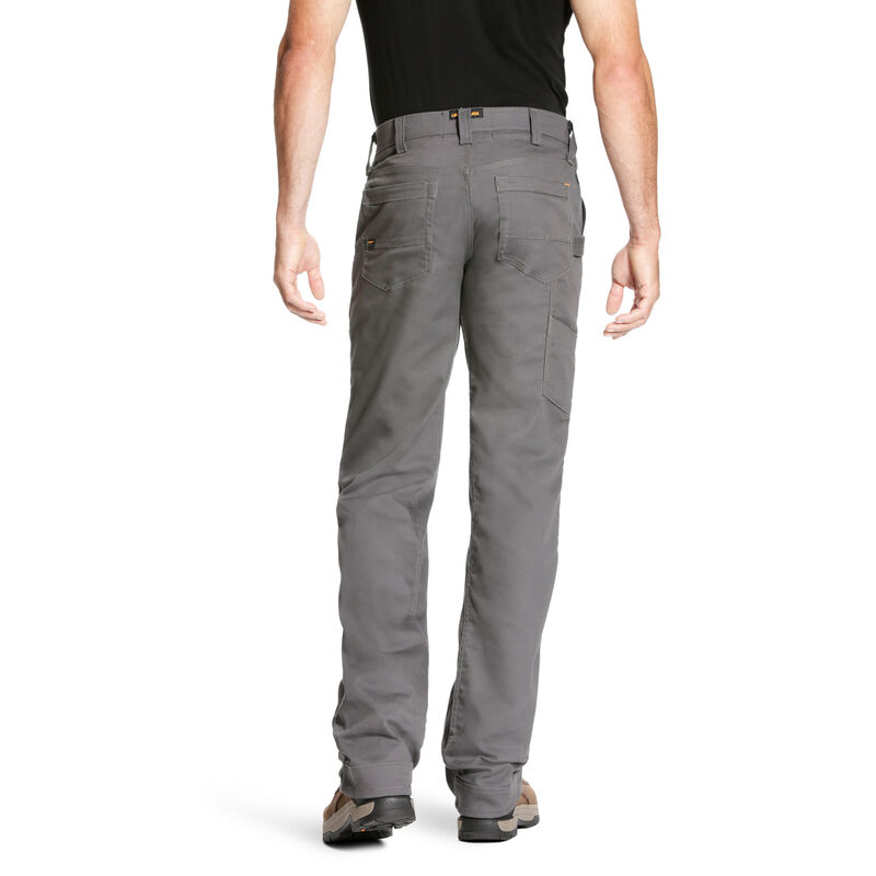 Pantaloni Uomo Ariat Rebar M4 Low Rise DuraStretch Tela Utility Boots Cut Grigie | ZWSAO2Z