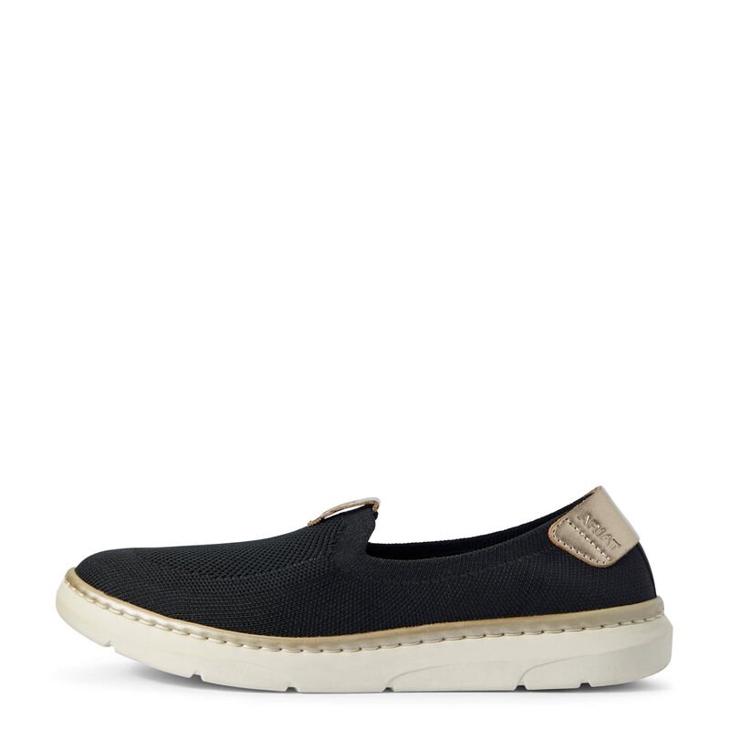 Slip On Donna Ariat Knit Ryder Nere | ELNQZP0