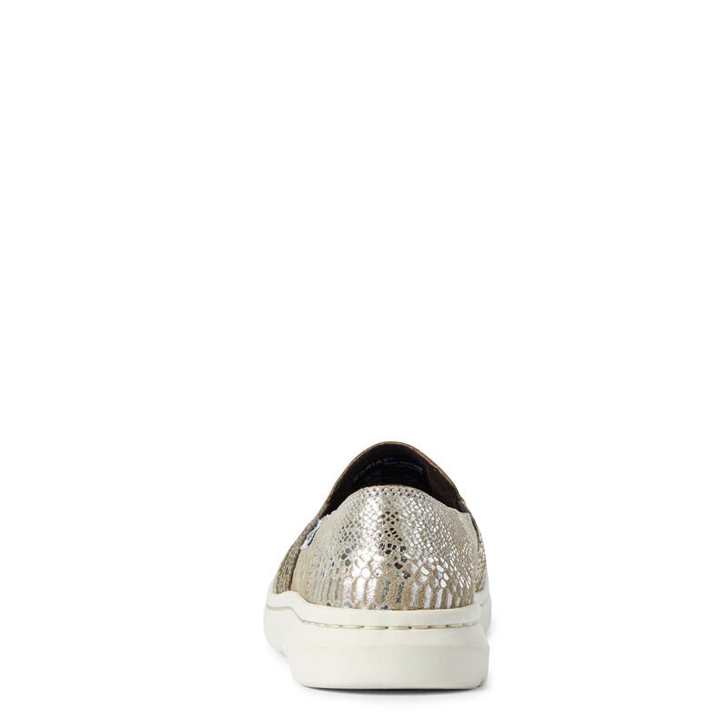 Slip On Donna Ariat Ryder Argento Serpent | 4W5U31W