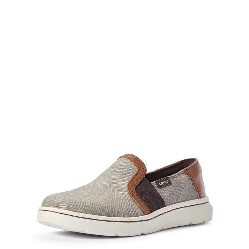 Slip On Donna Ariat Ryder Grigie Marroni | C9T47H1