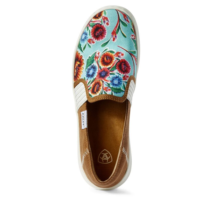 Slip On Donna Ariat Ryder Marroni Blu | VPNUDH6