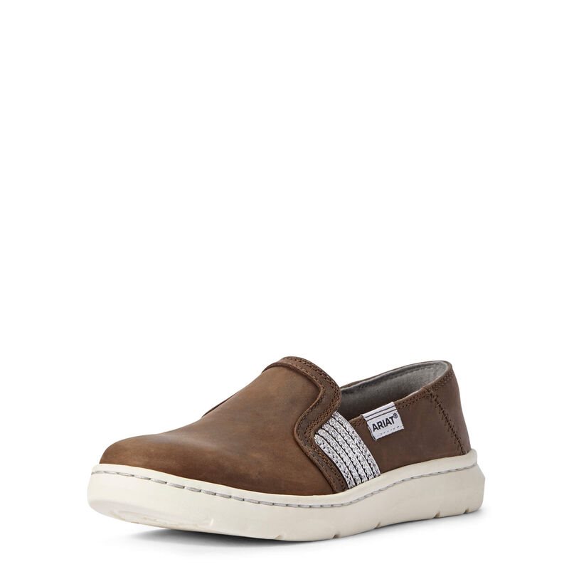 Slip On Donna Ariat Ryder Marroni Scuro | 54M9TK8